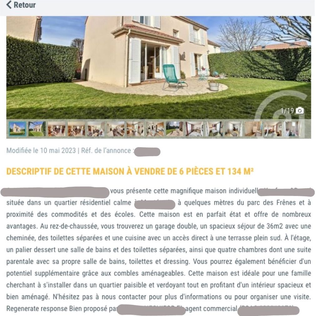 Annonce immobilière rédigée par IA Annonce immobilière rédigée par IA