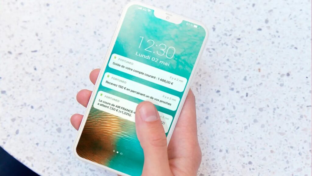 Fortuneo propose sur Android et iOS une application pour gérer ses comptes et ses cartes // Source : Fortuneo Fortuneo propose sur Android et iOS une application pour gérer ses comptes et ses cartes // Source : Fortuneo
