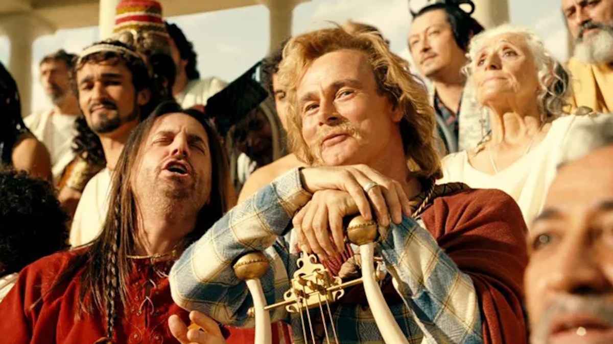 Franck Dubosc dans Asterix et Obelix // Source : DR film Franck Dubosc dans Asterix et Obelix // Source : DR film