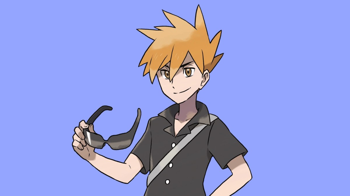 Blue, alter-ego de Régis dans les jeux vidéos // Source : Pokémon Fandom Blue, alter-ego de Régis dans les jeux vidéos // Source : Pokémon Fandom