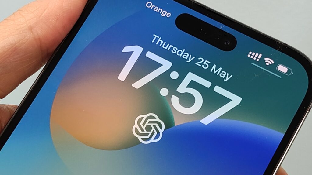 ChatGPT sur un iPhone 14 Pro Max. // Source : Numerama ChatGPT sur un iPhone 14 Pro Max. // Source : Numerama