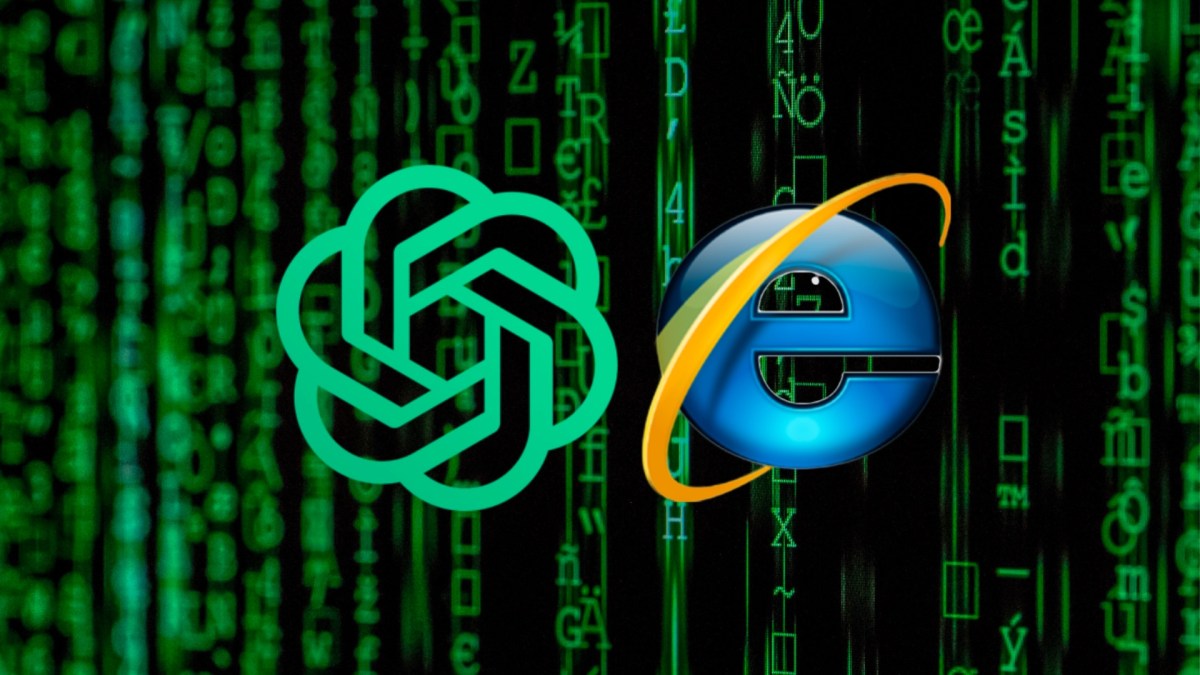 ChatGPT et Internet Explorer. // Source : Numerama ChatGPT et Internet Explorer. // Source : Numerama