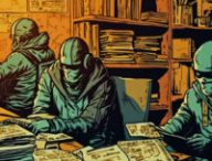 Ces hackers sont liés au célèbre groupe Conti, aujourd'hui séparé. // Source : Numerama avec Midjourney Ces hackers sont liés au célèbre groupe Conti, aujourd'hui séparé. // Source : Numerama avec Midjourney