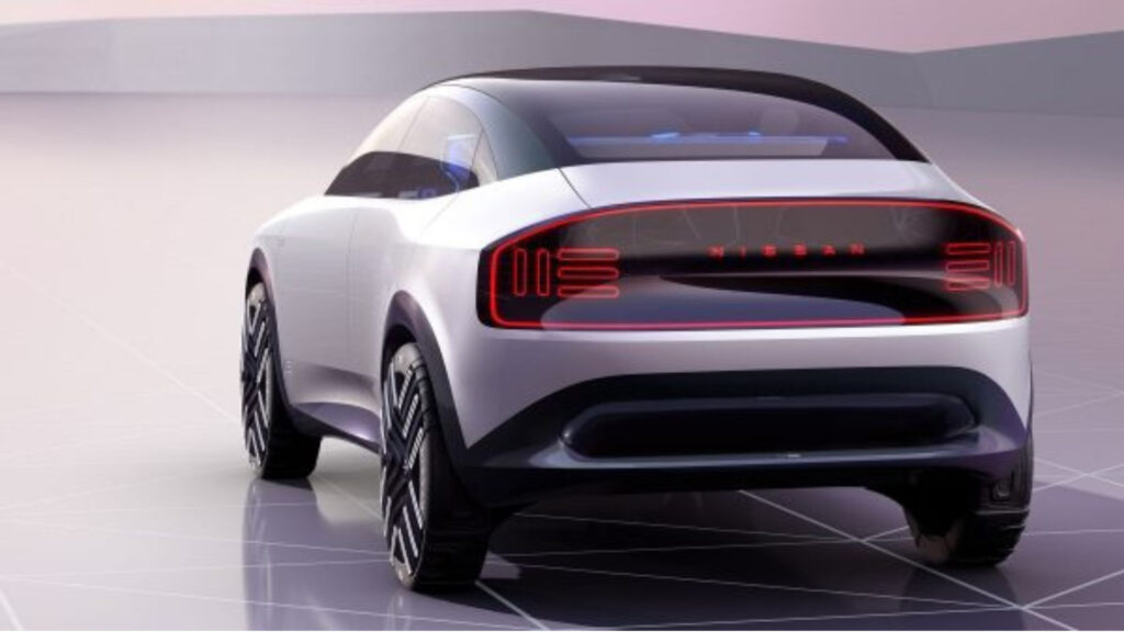 Le concept Chill-Out vu de l'arrière // Source : Nissan Le concept Chill-Out vu de l'arrière // Source : Nissan