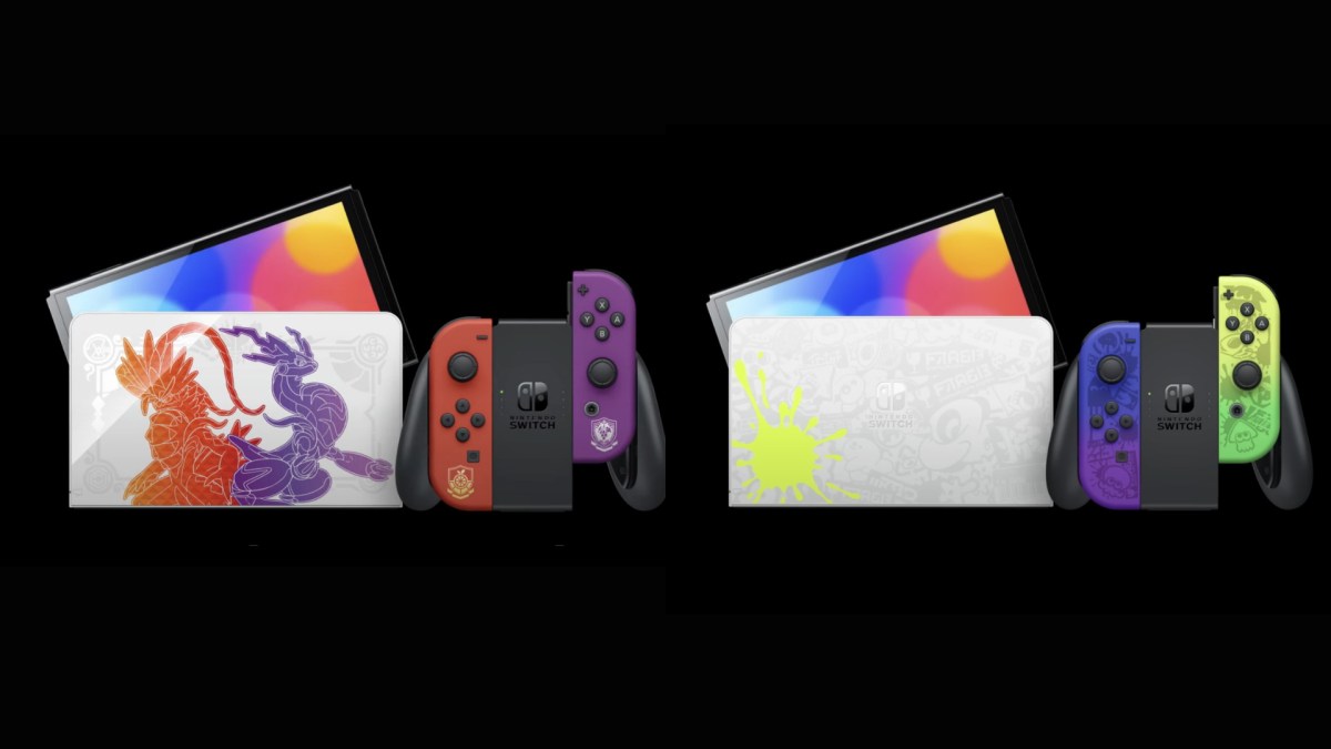 Switch OLEd pokemon/ Splatoon // Source : Nintendo Switch OLEd pokemon/ Splatoon // Source : Nintendo