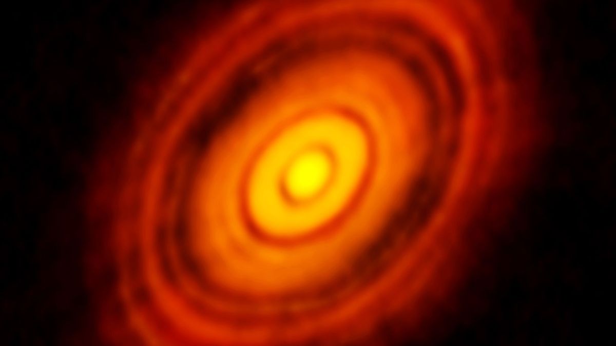 Un disque protoplanétaire. // Source : ALMA (ESO/NAOJ/NRAO) Un disque protoplanétaire. // Source : ALMA (ESO/NAOJ/NRAO)