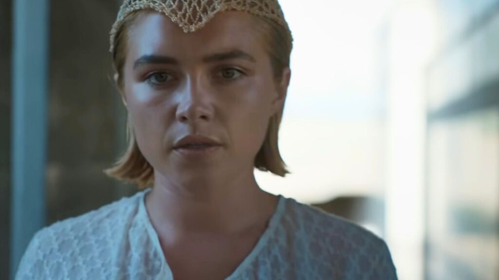 Florence Pugh en Irulan dans Dune 2. // Source : Warner Florence Pugh en Irulan dans Dune 2. // Source : Warner