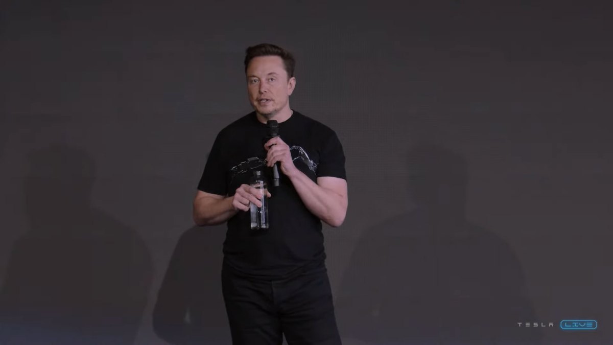 Elon Musk à la conférence des actionnaires 2023 // Source : Tesla Elon Musk à la conférence des actionnaires 2023 // Source : Tesla