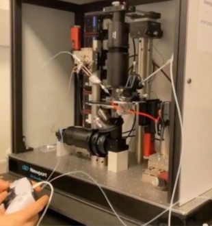 Le robot contrôlé avec la manette de PS5. // Source : Capture d'écran Overture Le robot contrôlé avec la manette de PS5. // Source : Capture d'écran Overture
