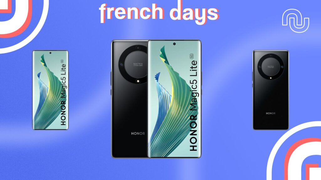 Le Honor Magic 5 Lite est en promotion pour les French Days // Source : montage Numerama Le Honor Magic 5 Lite est en promotion pour les French Days // Source : montage Numerama