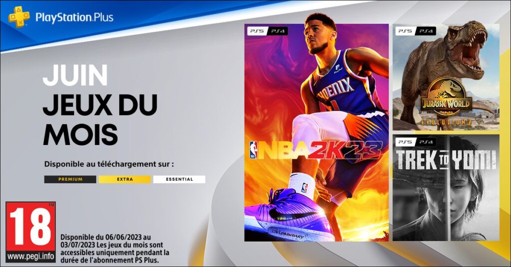 Les trois jeux offerts dans l'abonnement PlayStation Plus en juin 2023. // Source : Sony Les trois jeux offerts dans l'abonnement PlayStation Plus en juin 2023. // Source : Sony