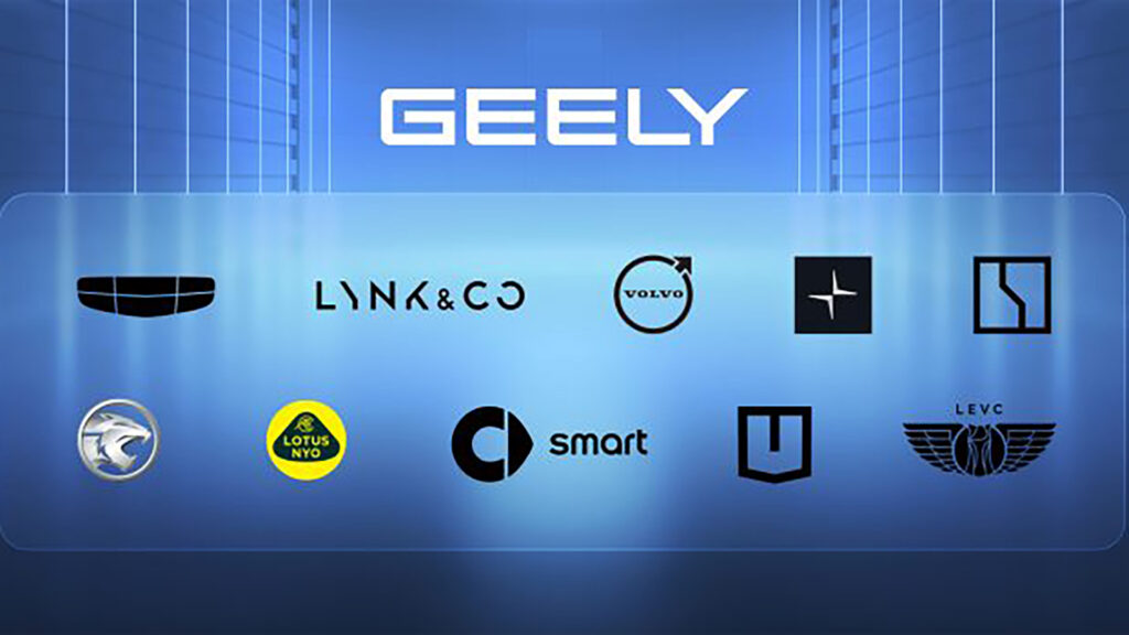 Les marques Geely  // Source : Geely