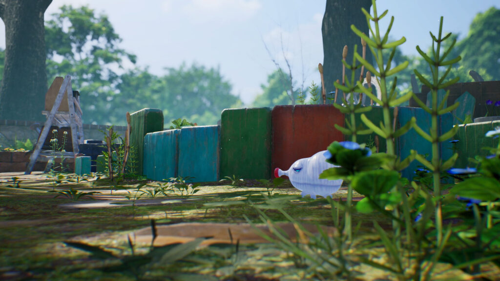 Dans Pikmin 4, l'environnement est très proche du nôtre, sans humain // Source : Nintendo Dans Pikmin 4, l'environnement est très proche du nôtre, sans humain // Source : Nintendo