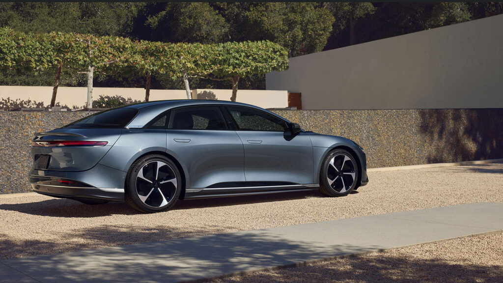 Lucid Air finition Pure // Source : Lucid Lucid Air finition Pure // Source : Lucid
