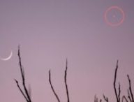 La Lune et Jupiter. // Source : Flickr/CC/Eric (photo recadrée et annotée) La Lune et Jupiter. // Source : Flickr/CC/Eric (photo recadrée et annotée)