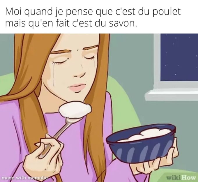 Du savon :( // Source : meme_une_ia Du savon :( // Source : meme_une_ia