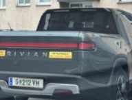 Le Rivian R1T dans les rues de Stuttgart // Source : Max3000Max/Reddit