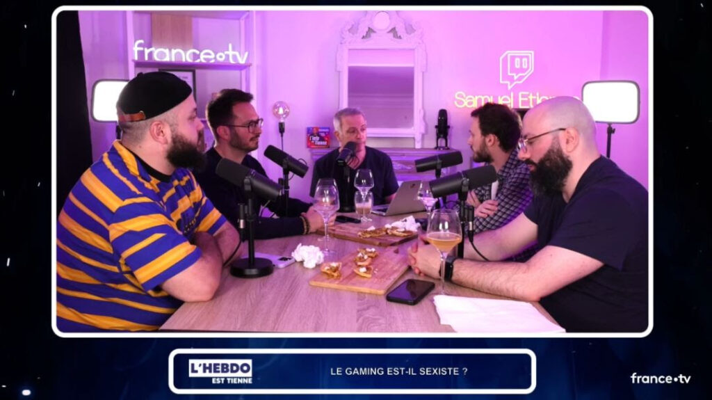 Un débat sur le sexisme dans le milieu des jeux vidéo organisé sur la chaîne Twitch de Samuel Etienne. Un débat sur le sexisme dans le milieu des jeux vidéo organisé sur la chaîne Twitch de Samuel Etienne.