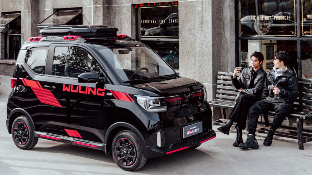 La finition Gameboy de la Wuling Hong Guang MINIEV // Source : Wuling La finition Gameboy de la Wuling Hong Guang MINIEV // Source : Wuling