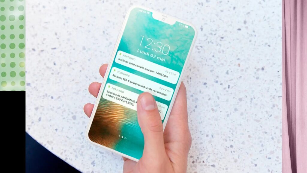Une application pour tout gérer // Source : Fortuneo Une application pour tout gérer // Source : Fortuneo