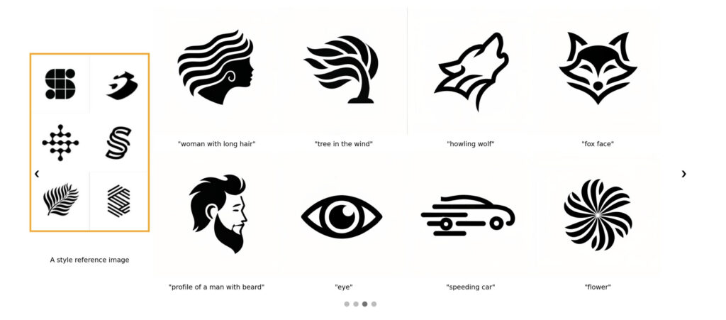 Des exemples imaginés par l'IA StyleDrop // Source : Google Research Des exemples imaginés par l'IA StyleDrop // Source : Google Research