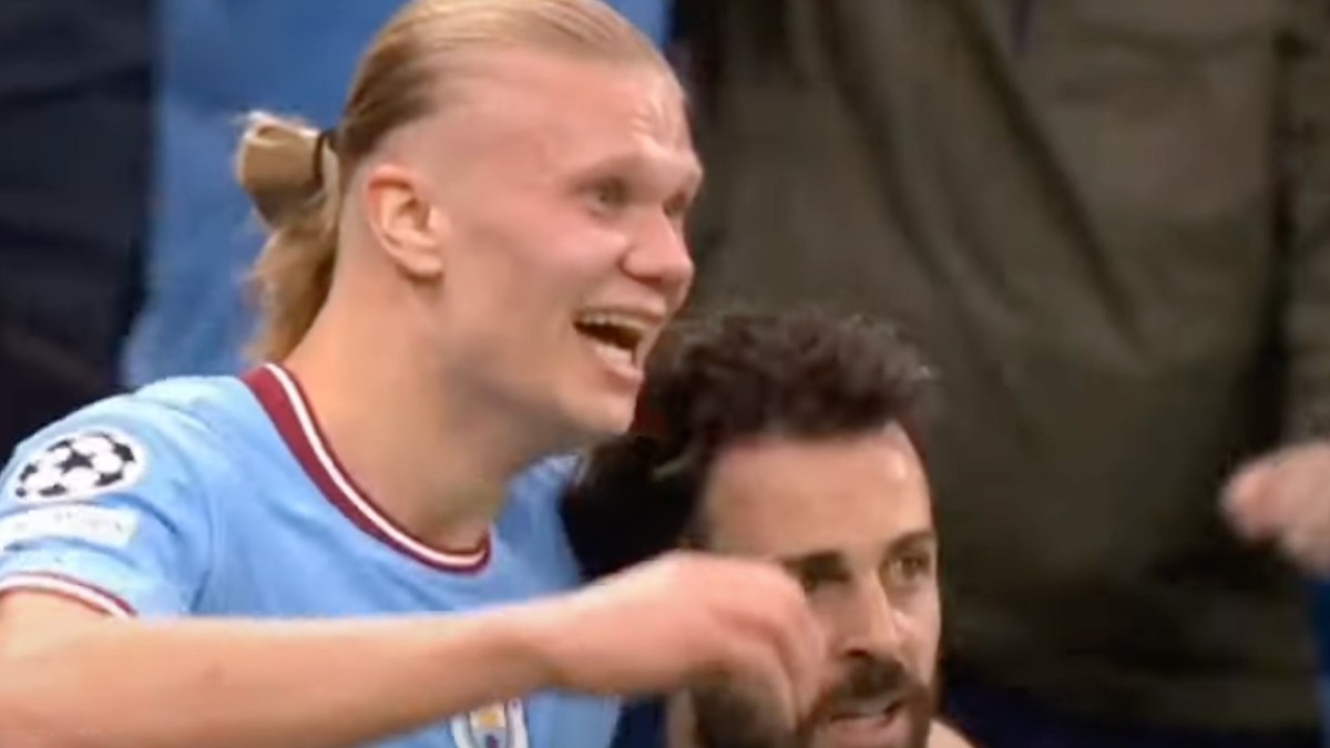 Finale de la Ligue des champions entre Manchester City et l'Inter Milan // Source : Capture YouTube Finale de la Ligue des champions entre Manchester City et l'Inter Milan // Source : Capture YouTube