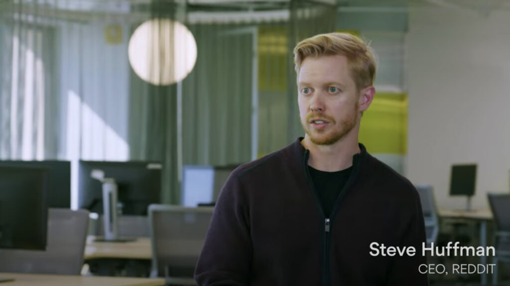 Source : Reddit CEO Steve Huffman promoting AXIOS on HBO. Source: YouTube HBO Source : Reddit CEO Steve Huffman promoting AXIOS on HBO. Source: YouTube HBO