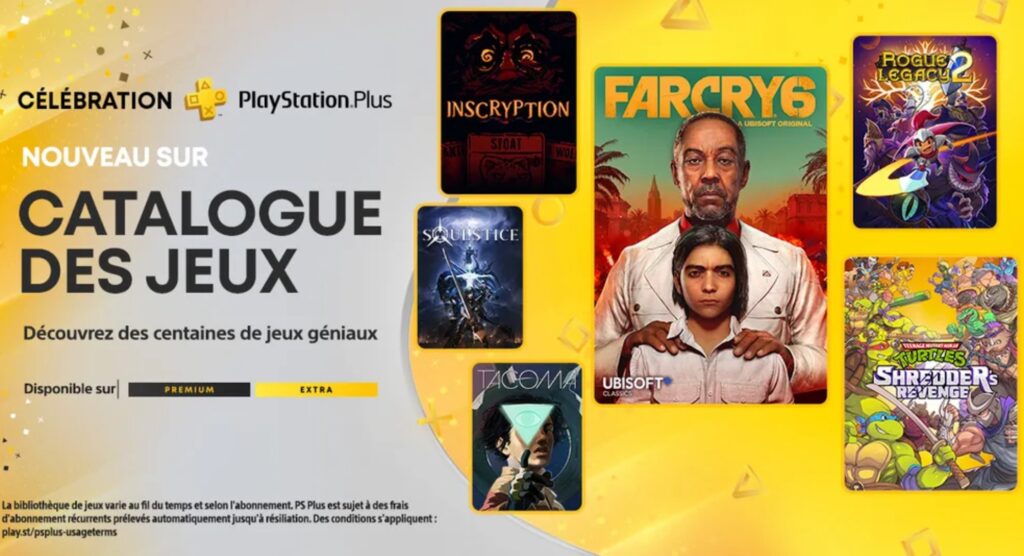 PlayStation Plus Extra en juin 2023 // Source : Sony