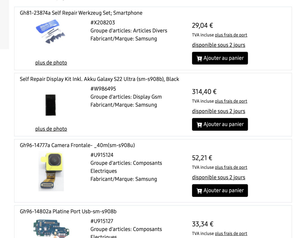 Sans grande surprise, les composants du S22 Ultra coûtent plus cher que ceux des S22 classiques. Sans grande surprise, les composants du S22 Ultra coûtent plus cher que ceux des S22 classiques.