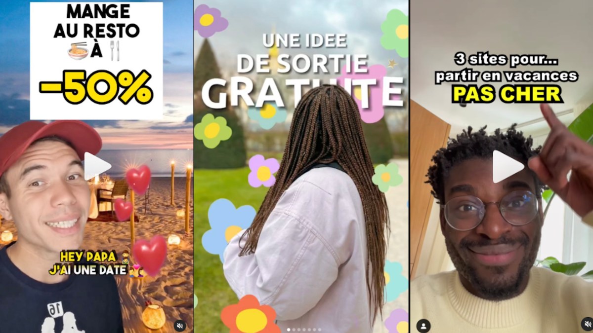 Captures d'écran des posts Instagram de sabinevnq, pèrerichefilspauvre et salutbrian. Montage: Canva // Source : Instagram Captures d'écran des posts Instagram de sabinevnq, pèrerichefilspauvre et salutbrian. Montage: Canva // Source : Instagram