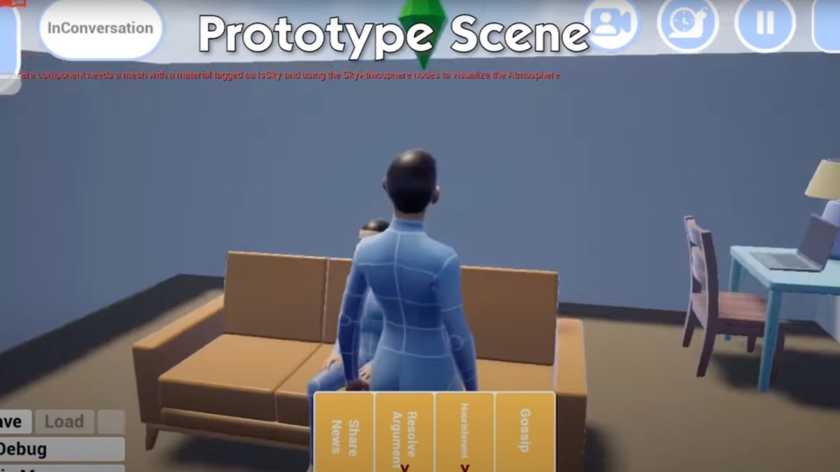 Les Sims 5 (prototype) // Source : Capture d'écran YouTube Les Sims 5 (prototype) // Source : Capture d'écran YouTube