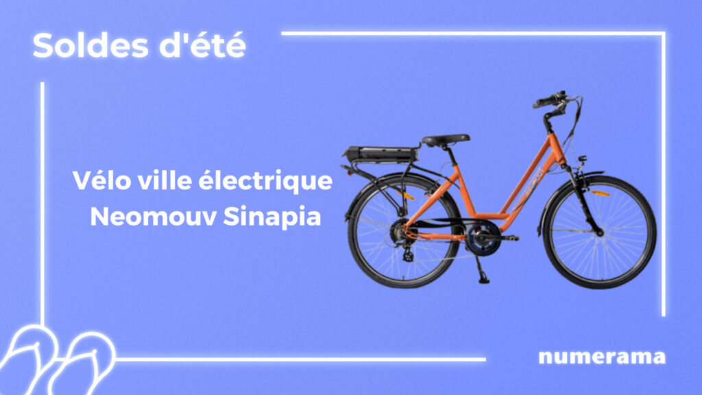Vélo ville électrique - NEOMOUV Sinapia // Source : Numerama Vélo ville électrique - NEOMOUV Sinapia // Source : Numerama