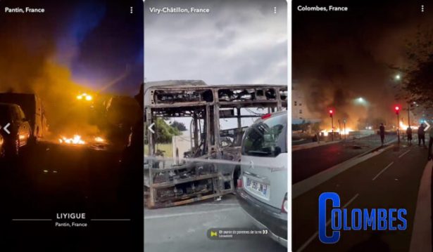 Captures d'écrans de vidéos postées sur Snapchat. // Source : SNAPCHAT Captures d'écrans de vidéos postées sur Snapchat. // Source : SNAPCHAT