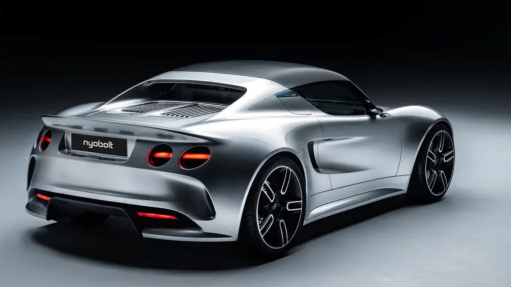 La voiture concept de Nyobolt, fortement inspirée de la Lotus Elise S1 // Source : Nyobolt La voiture concept de Nyobolt, fortement inspirée de la Lotus Elise S1 // Source : Nyobolt