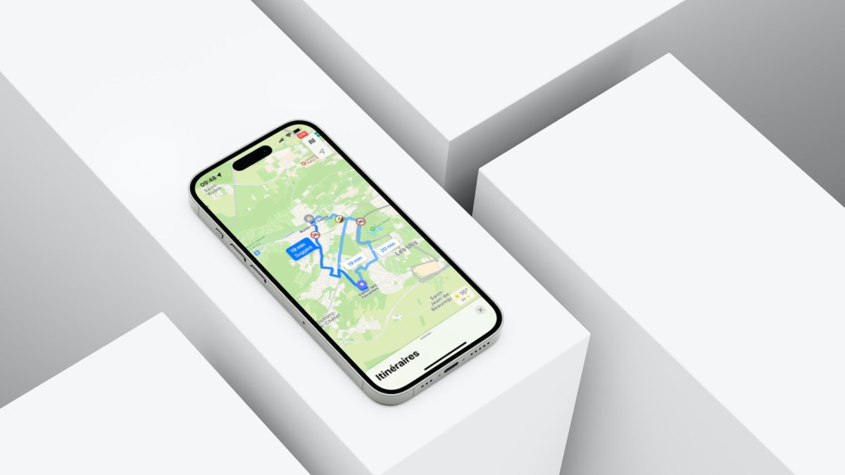 Le vélo dans Apple Plans // Source : Numerama Le vélo dans Apple Plans // Source : Numerama