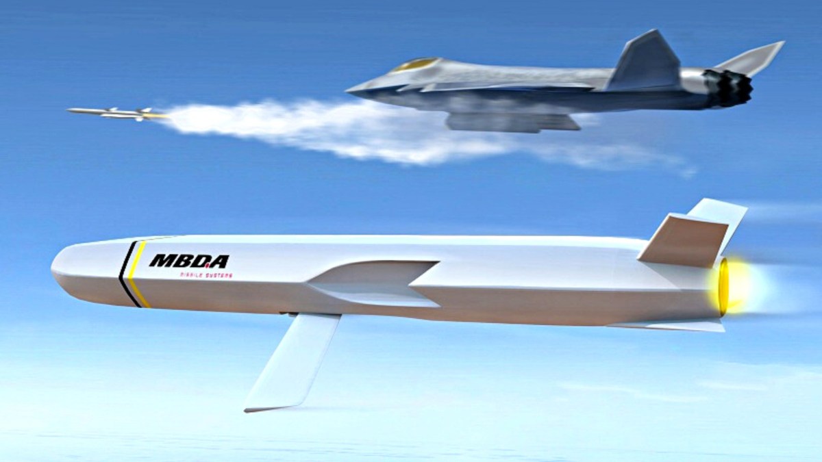 Le Remote Carrier peut-être tiré depuis un avion de chasse. // Source : MBDA Le Remote Carrier peut-être tiré depuis un avion de chasse. // Source : MBDA