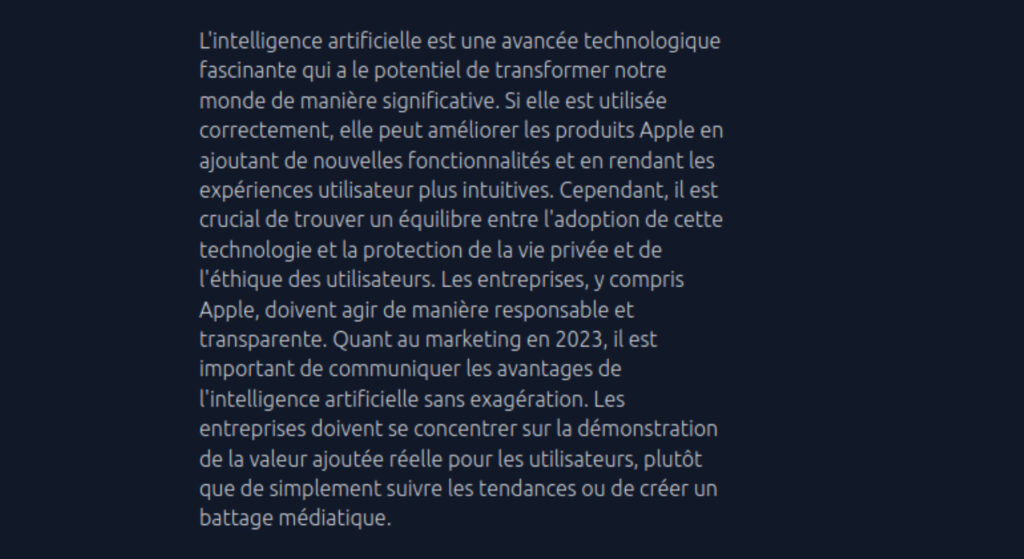 Steve Jobs donne son avis sur l'IA dans les produits Apple. // Source : Capture d'écran Steve Jobs donne son avis sur l'IA dans les produits Apple. // Source : Capture d'écran