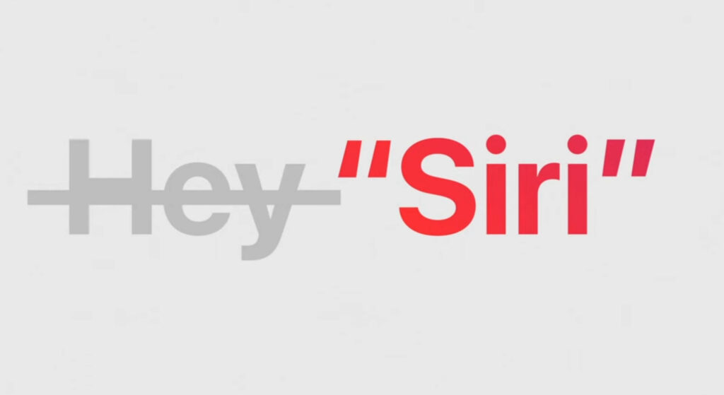 La fin de "Dis Siri" avec iOS 17. // Source : Apple La fin de "Dis Siri" avec iOS 17. // Source : Apple