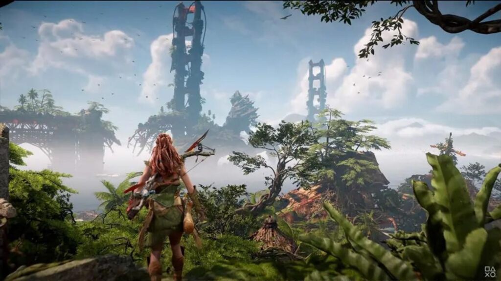 Le jeu vidéo PlayStation Horizon se passe 1 000 ans après l'apocalypse. // Source : Guerilla Games Le jeu vidéo PlayStation Horizon se passe 1 000 ans après l'apocalypse. // Source : Guerilla Games