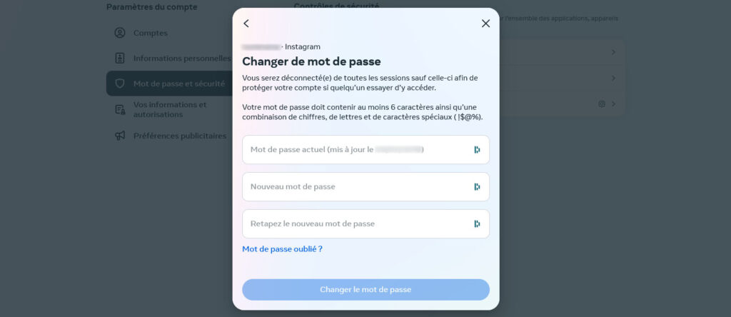 instagram mot de passe instagram mot de passe
