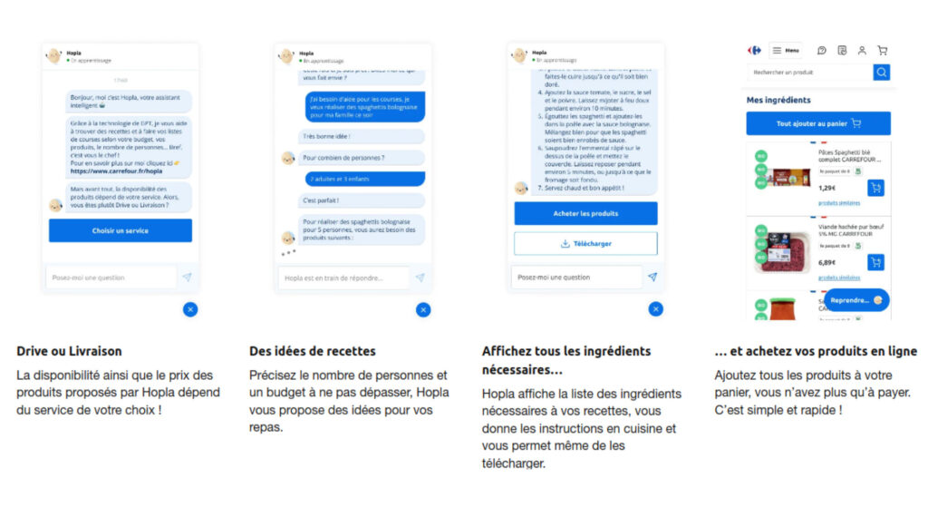 La présentation officielle de Hopla par Carrefour. // Source : Carrefour La présentation officielle de Hopla par Carrefour. // Source : Carrefour