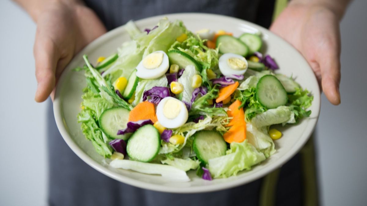 Un plat de légumes et d'oeufs. // Source : Pexels Un plat de légumes et d'oeufs. // Source : Pexels