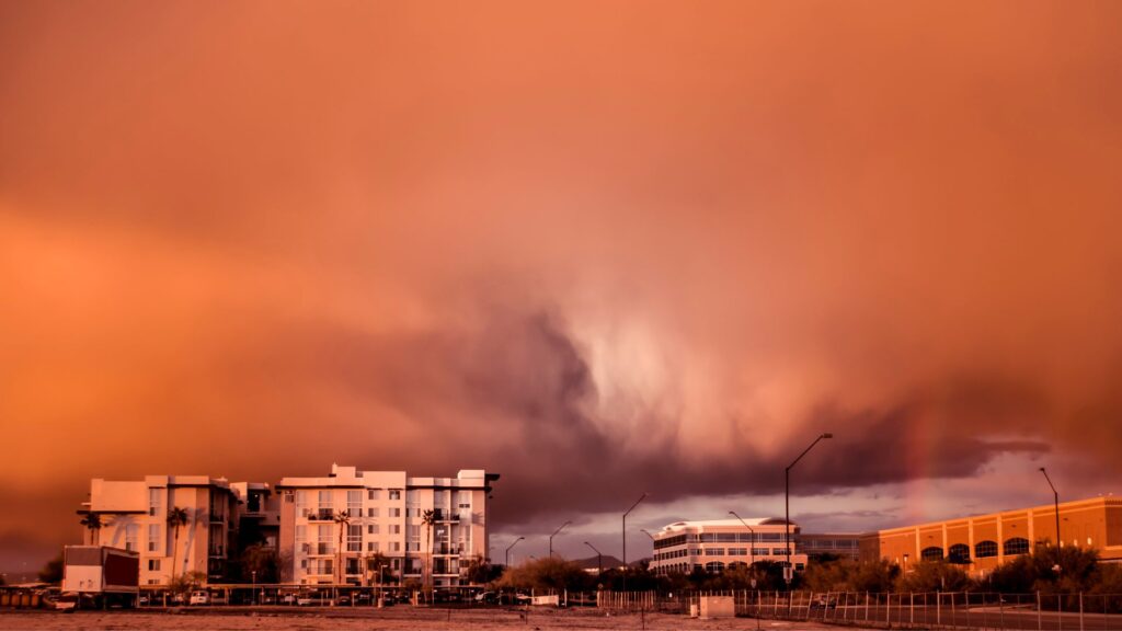 Une tempête de sable. // Source : Canva Une tempête de sable. // Source : Canva