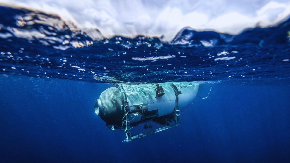 Le submersible d'OceanGate en 2020. // Source : Via Facebook OceanGate Expeditions Le submersible d'OceanGate en 2020. // Source : Via Facebook OceanGate Expeditions