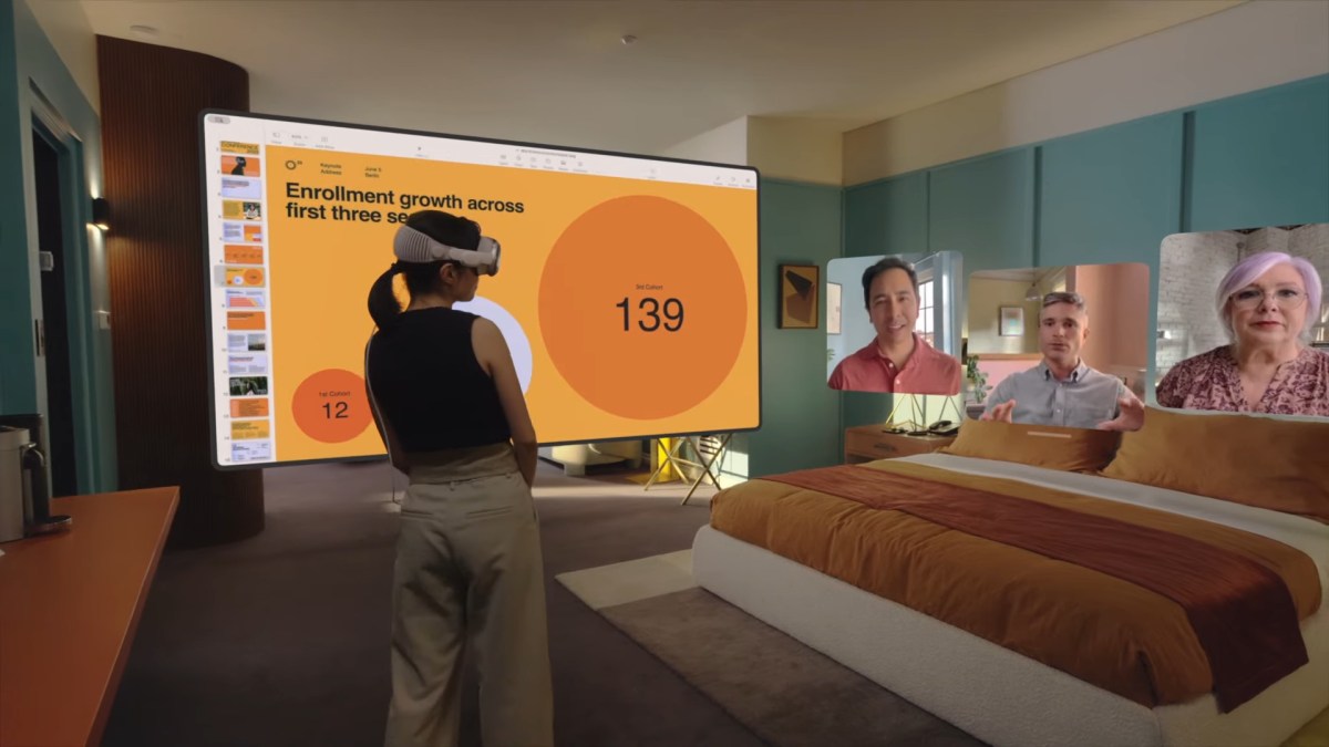 La présentation de Apple Vision Pro // Source : Apple La présentation de Apple Vision Pro // Source : Apple