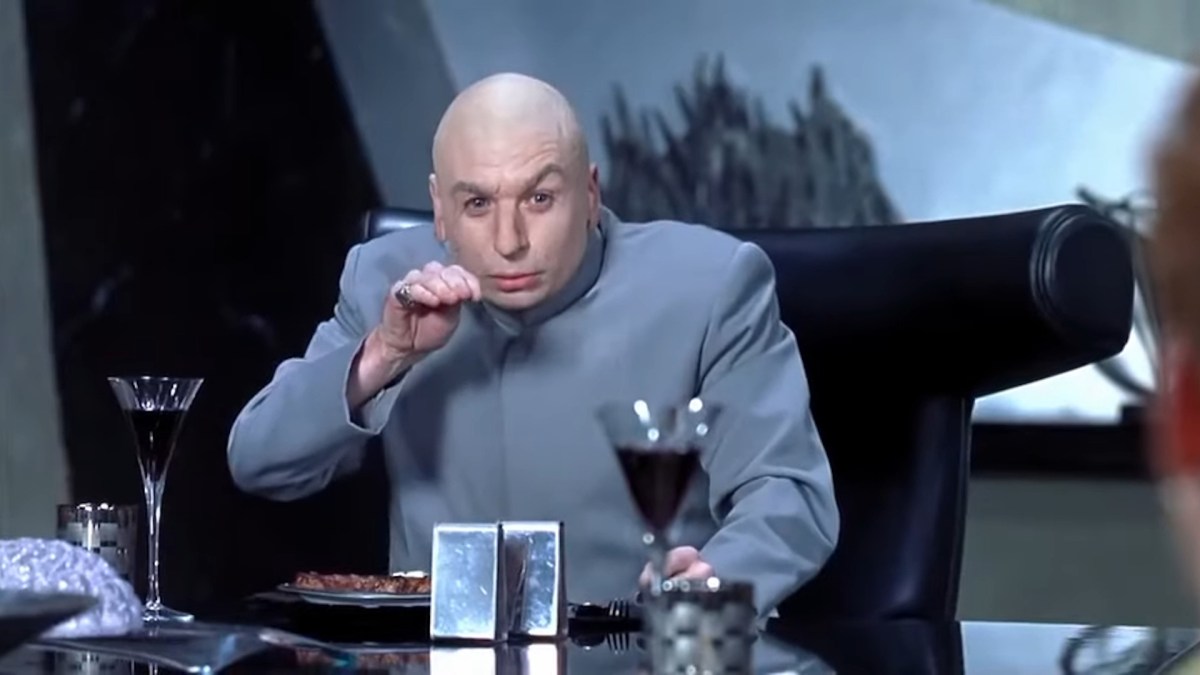 Dr Evil dans Austin Power // Source : yahoo Dr Evil dans Austin Power // Source : yahoo