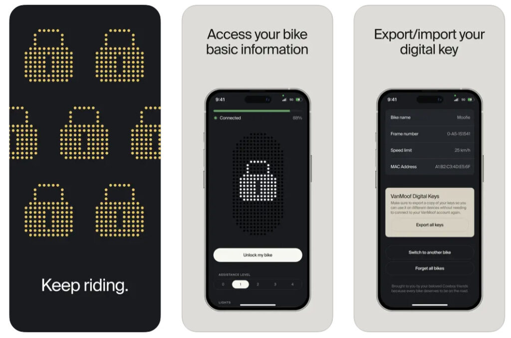 L'app Bikey sur iPhone. La version Android arrivera bientôt. L'app Bikey sur iPhone. La version Android arrivera bientôt.