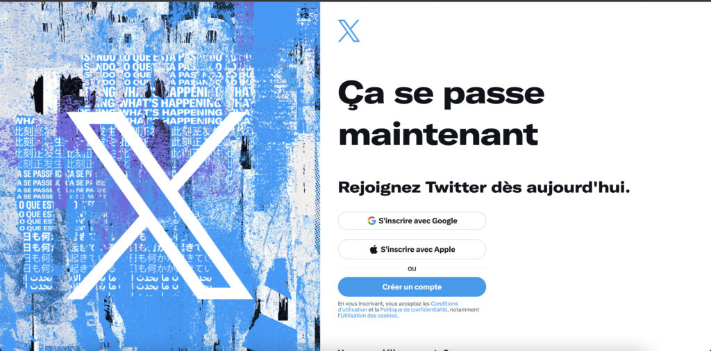 Plein de mentions à « Twitter» sont encore présentes sur le site, mais le logo a changé. Plein de mentions à « Twitter» sont encore présentes sur le site, mais le logo a changé.