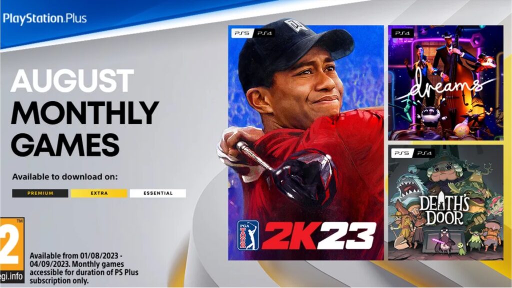 PlayStation Plus en août 2023 // Source : Sony PlayStation Plus en août 2023 // Source : Sony