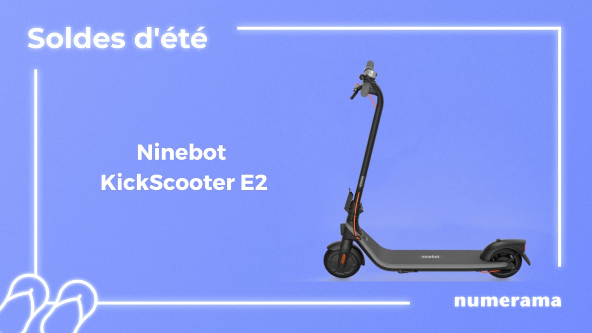 Ninebot KickScooter E2 // Source : Numerama Ninebot KickScooter E2 // Source : Numerama